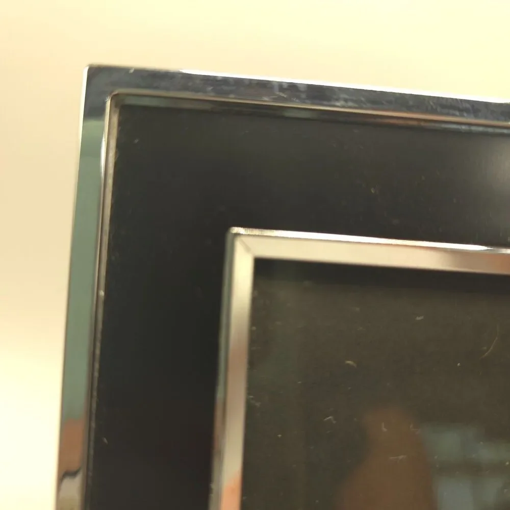 Set of 2 Black Photo Frames 5x7 & 3.5x5 Tabletop Wall Display